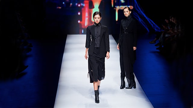 Fashion designer karolina kvedaraite collection on china shanghai fashion week