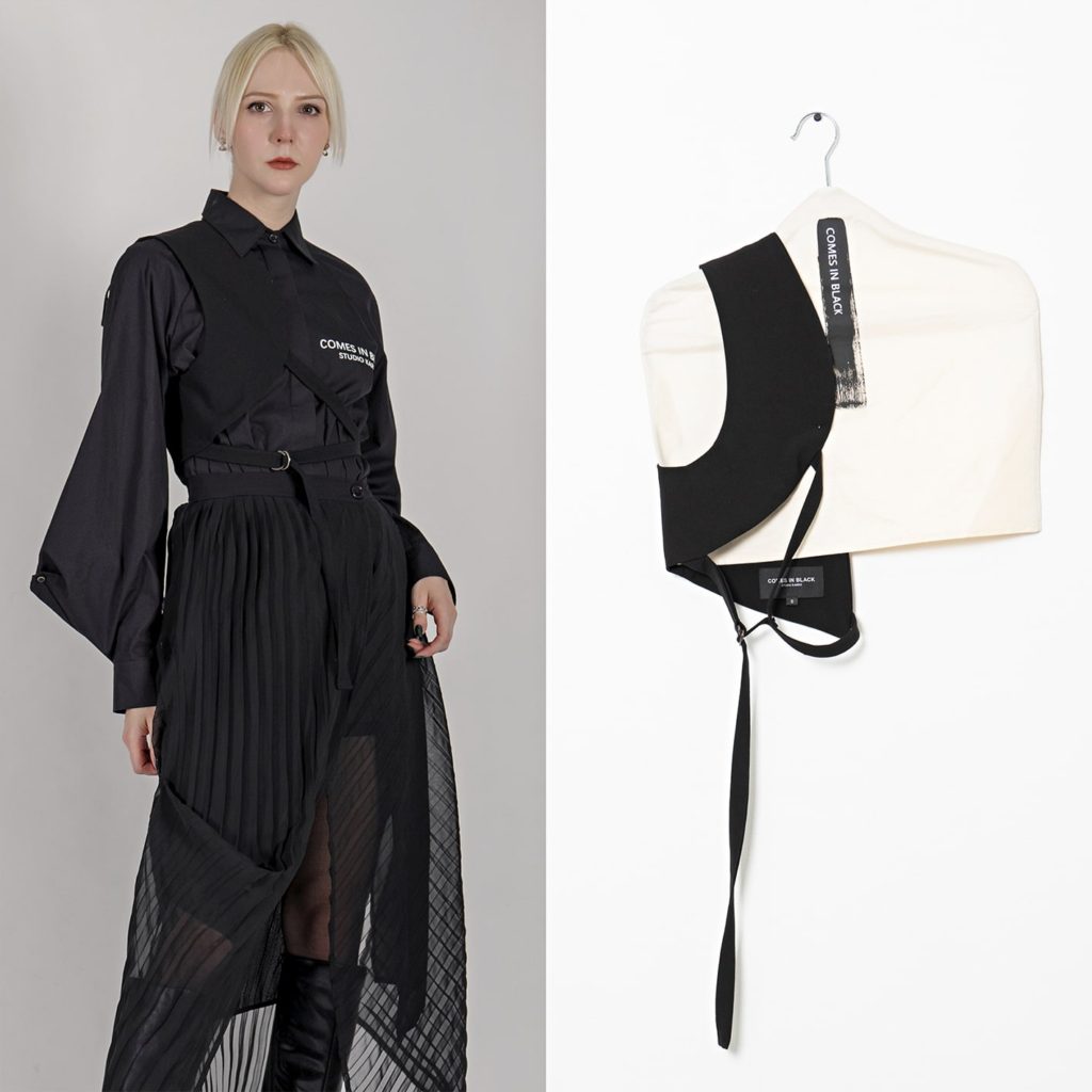 comes in black layering clothing london designer shanghai fashion